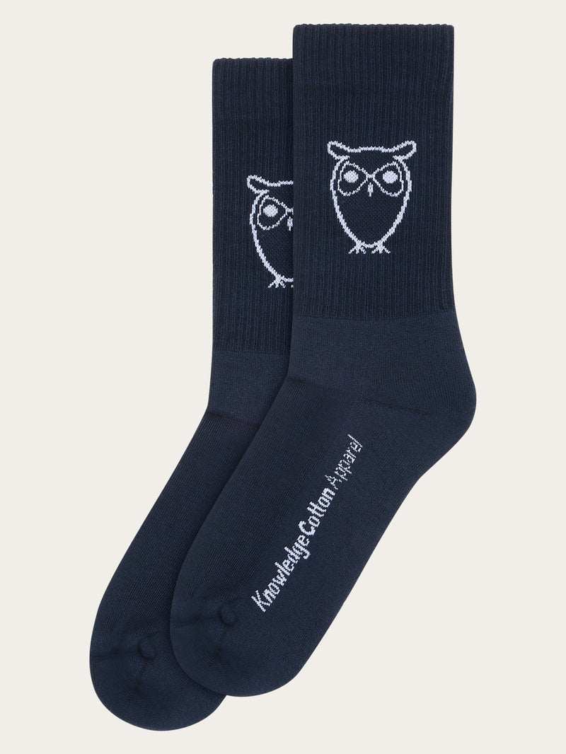 KnowledgeCotton Apparel - UNI 1-pack tennis sock Socks 1001 Total Eclipse