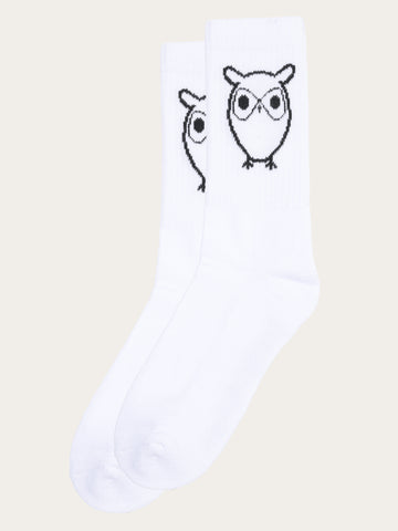 KnowledgeCotton Apparel - UNI 1-pack tennis sock Socks 1010 Bright White