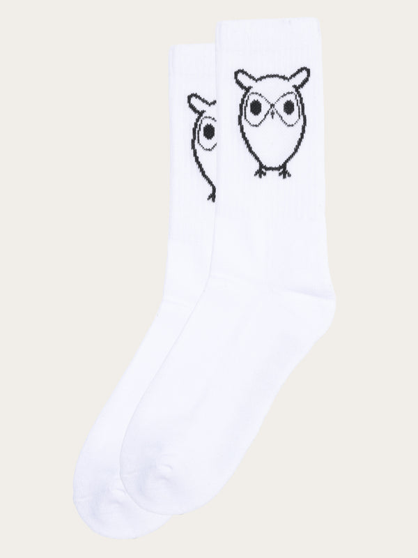 KnowledgeCotton Apparel - UNI 1-pack tennis sock Socks 1010 Bright White