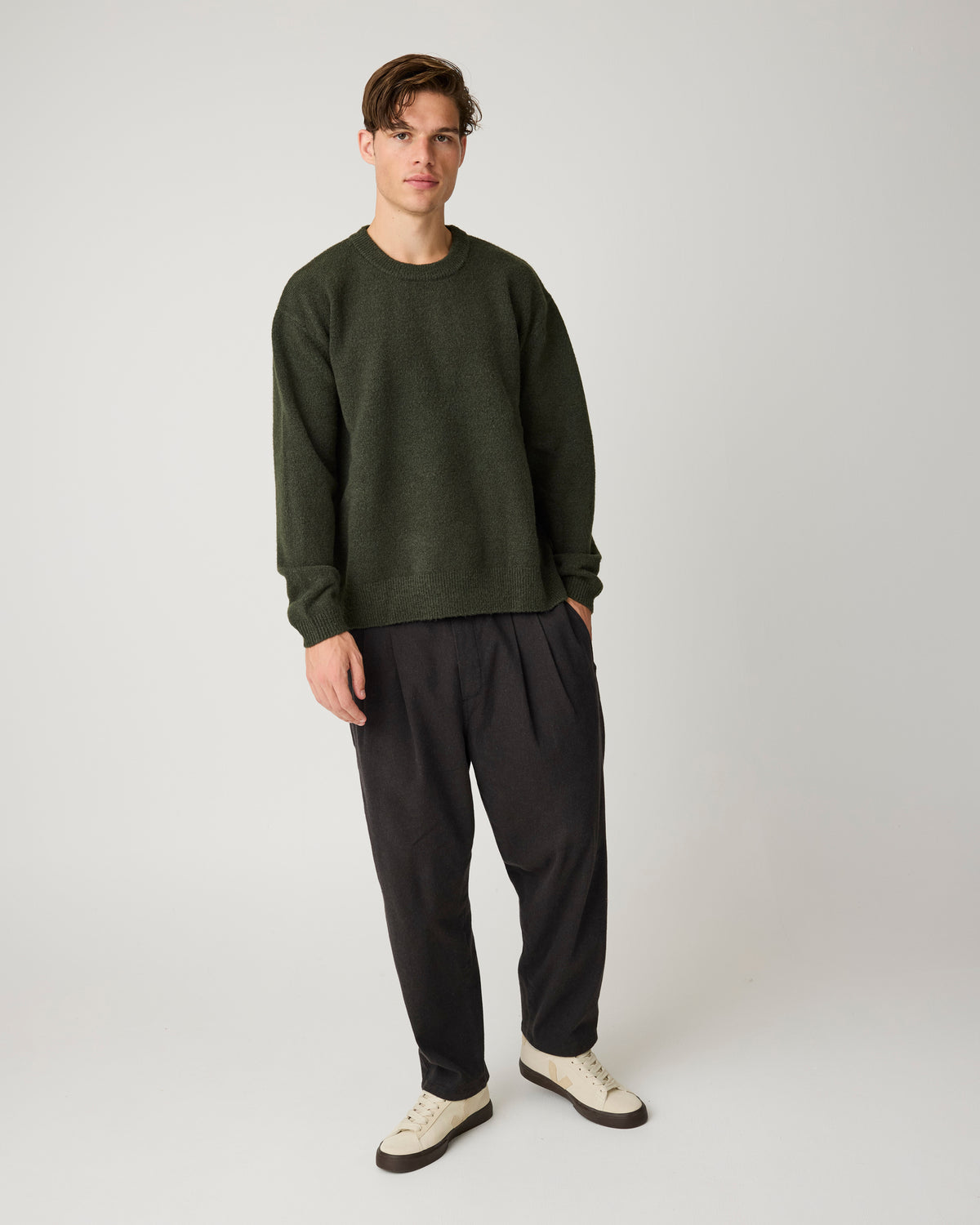 Soufflé yarn sweater - Forest Night