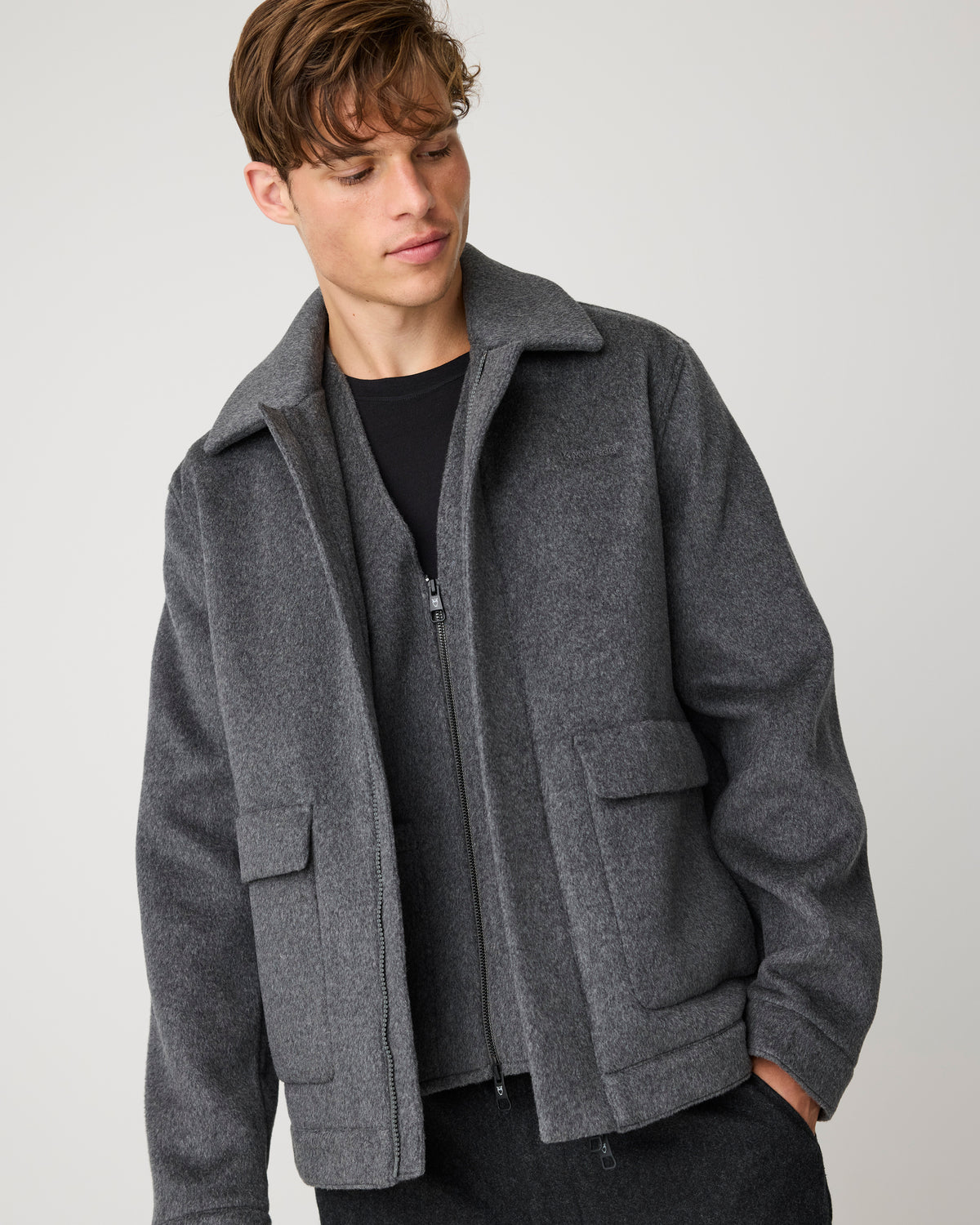 Wool vest - Dark Grey Melange