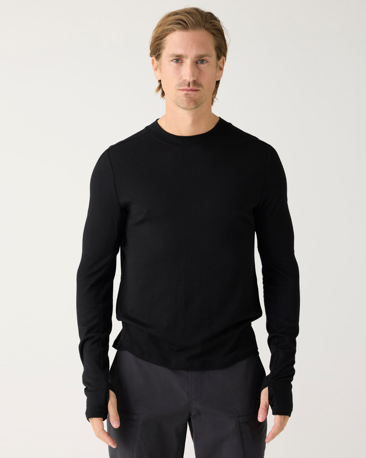 Dynamic wool long sleeve t-shirt - Black Jet