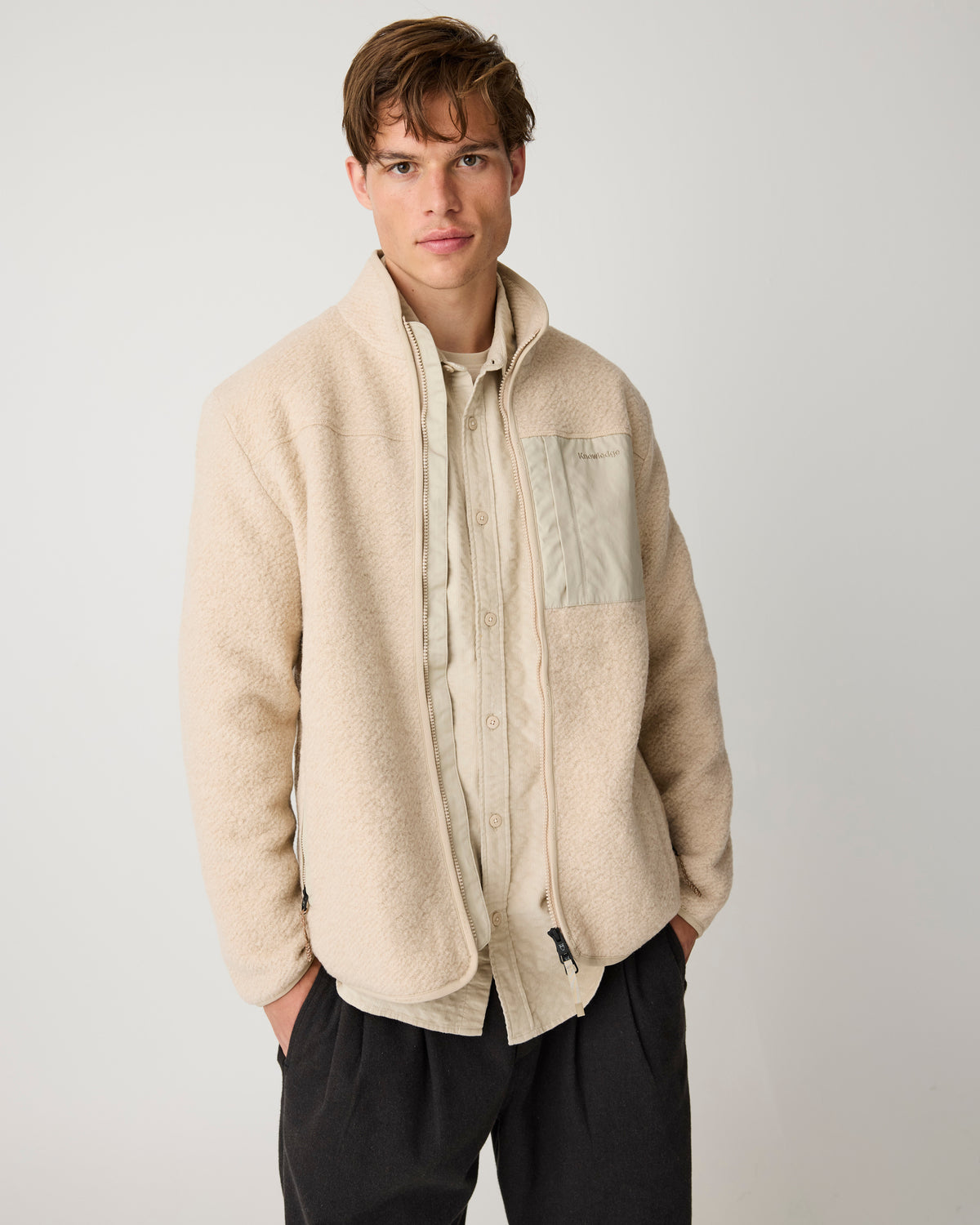 Wool fleece full zip - Item Colour
