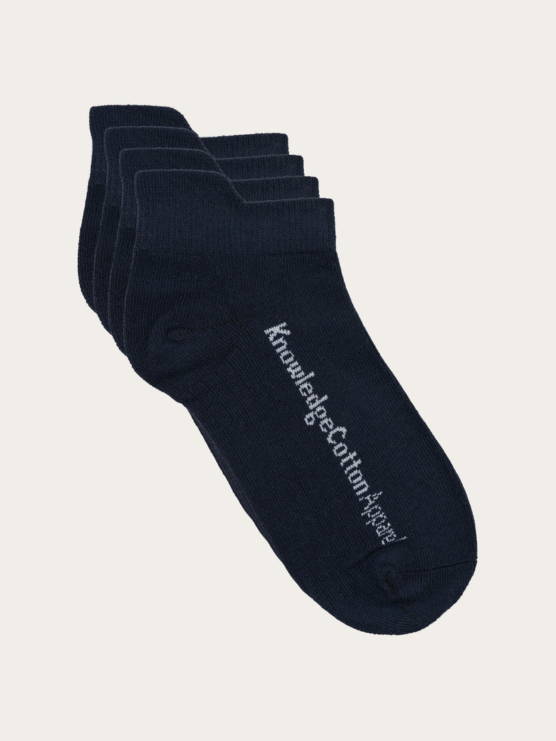 KnowledgeCotton Apparel - UNI 2-pack footie Socks 1300 Black Jet