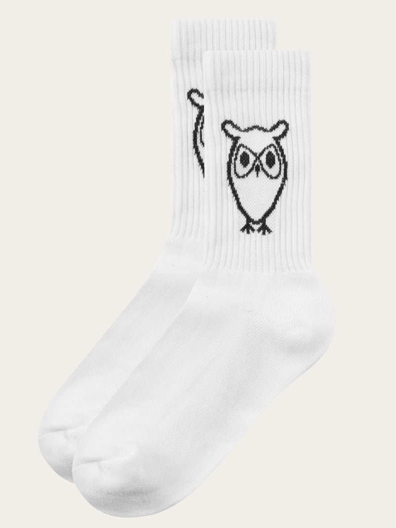 KnowledgeCotton Apparel - UNI 2-pack tennis sock Socks 1010 Bright White