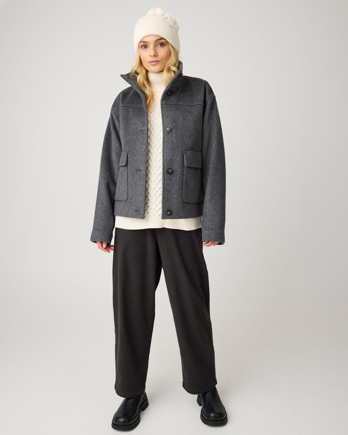 Bloom barrel flannel pants - Chocolate Torte