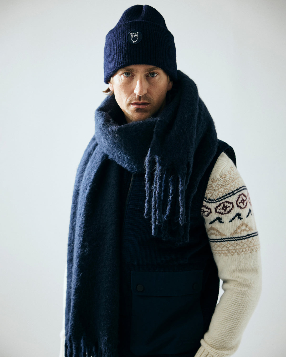 Big rib beanie - Total Eclipse