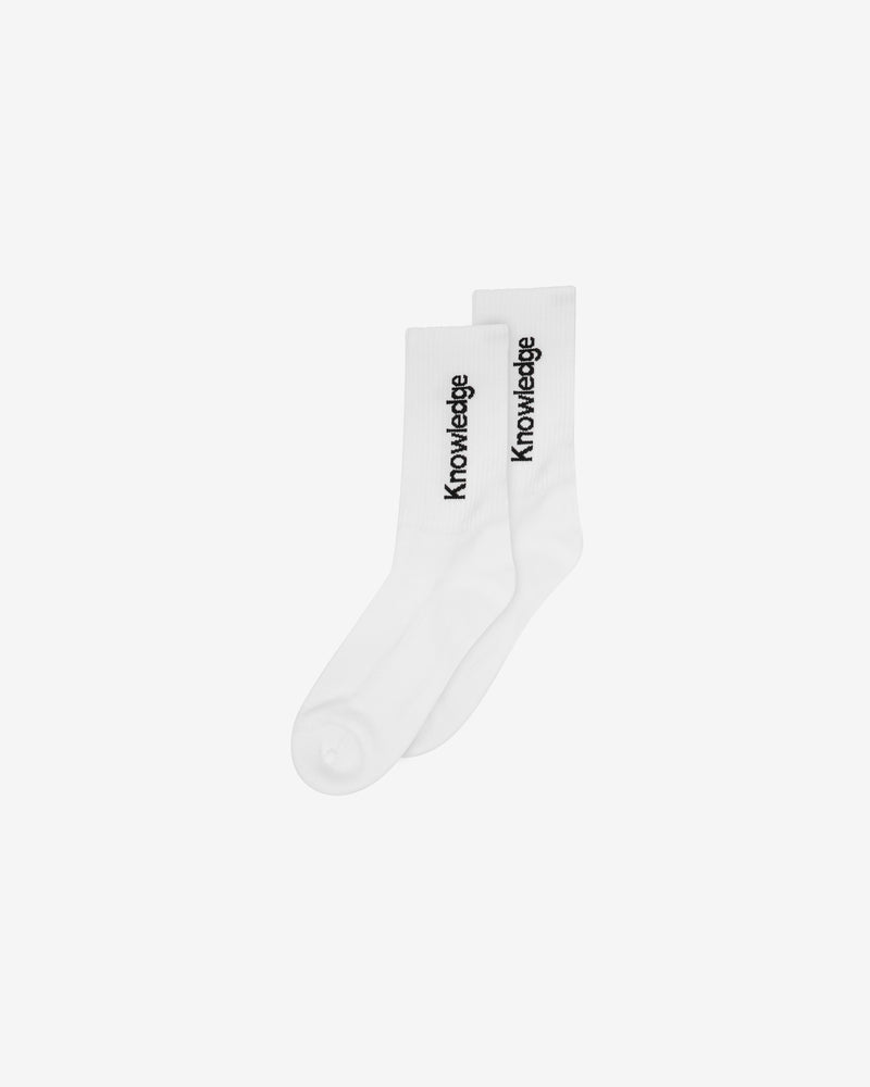 KnowledgeCotton Apparel - UNI 2 pack trademark socks Socks 1010 Bright White