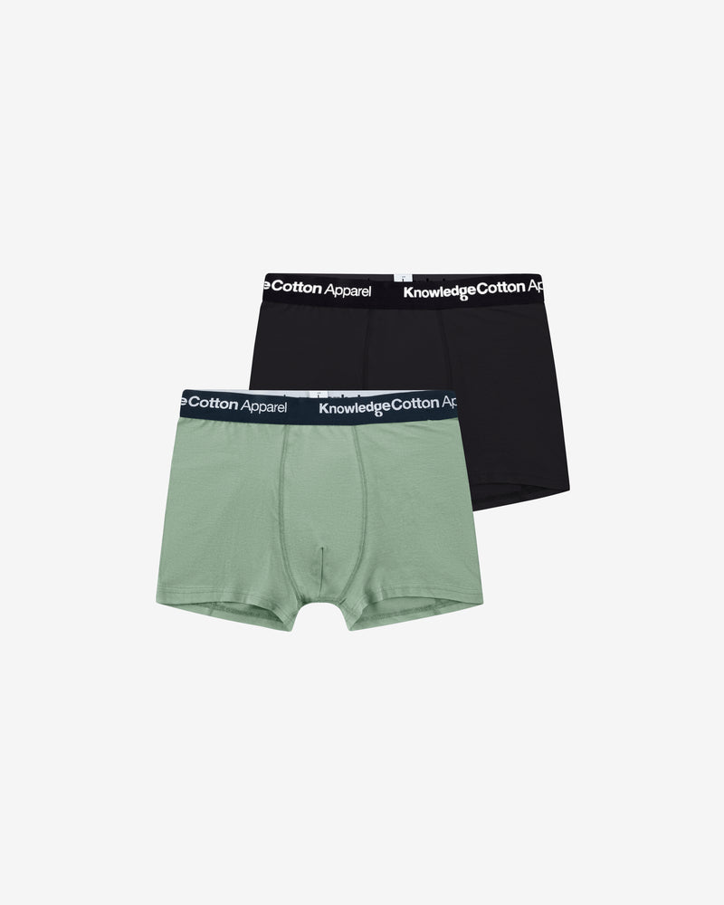 KnowledgeCotton Apparel - MEN 2 pack underwear Underwears 1396 Lily Pad