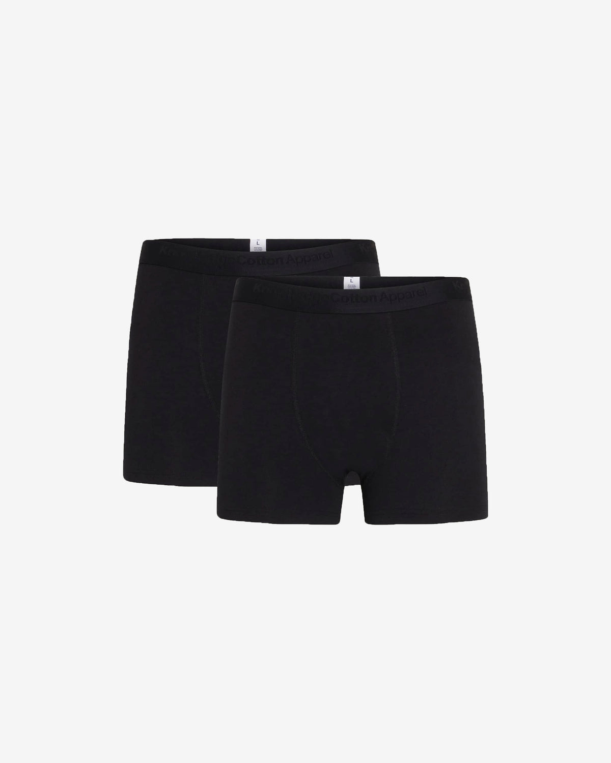 KnowledgeCotton Apparel - MEN 2 pack underwear Underwears 1300 Black Jet