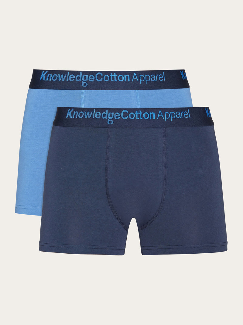 KnowledgeCotton Apparel - MEN 2 pack underwear - GOTS/Vegan Underwears 1001 Total Eclipse