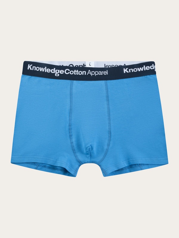 KnowledgeCotton Apparel - MEN 3-pack underwear Underwears 1393 Azure Blue