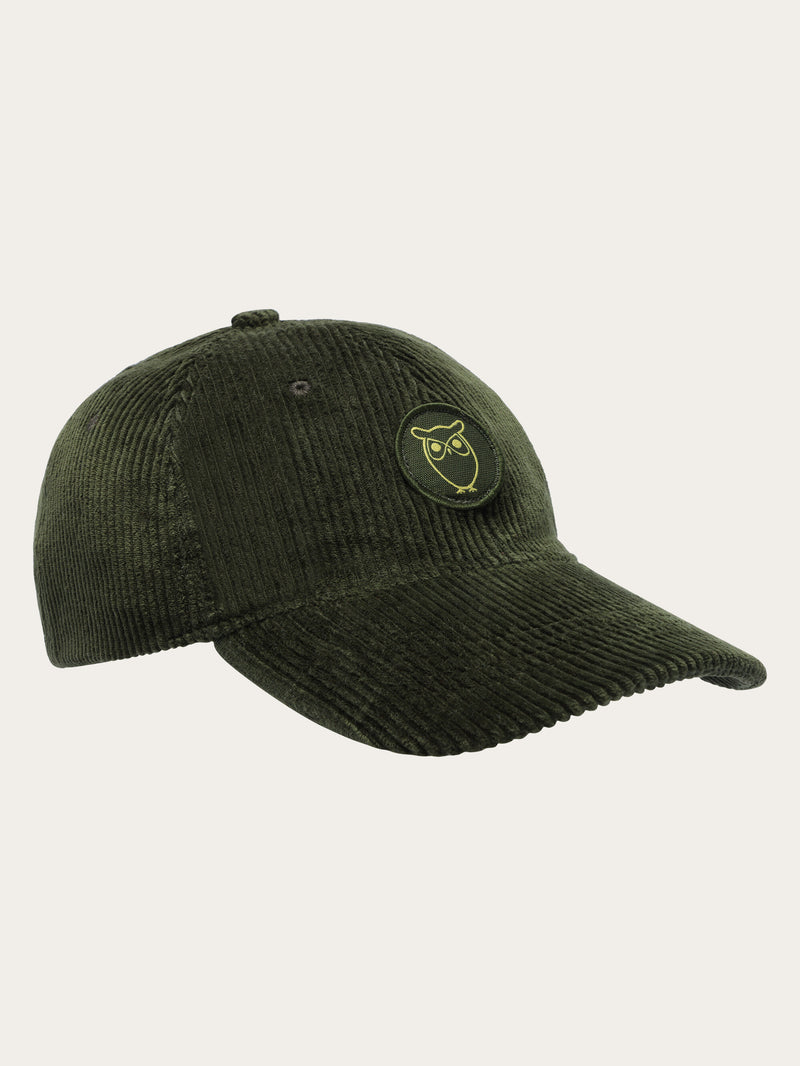 KnowledgeCotton Apparel - UNI 8 Wales corduroy cap Caps 1090 Forrest Night