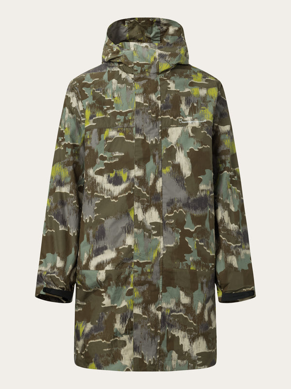 KnowledgeCotton Apparel - MEN BIONIC RIPSTOP™ two in one printed jacket Jackets 9923 Green AOP