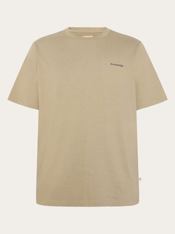 KnowledgeCotton Apparel - MEN Back print t-shirt T-shirts 1495 Twill