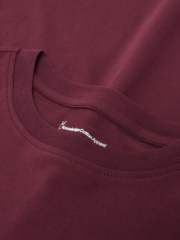KnowledgeCotton Apparel - WMN Basic pima cotton long sleeve t-shirt - GOTS/Vegan Long Sleeves 1281 Fig