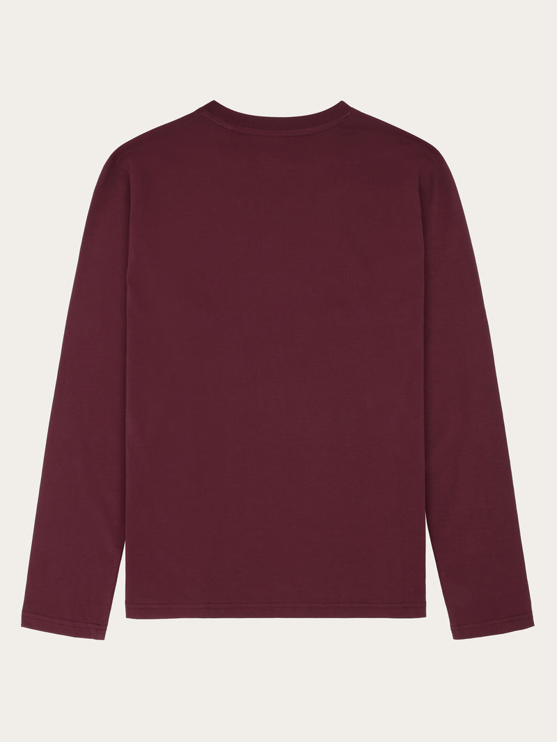 KnowledgeCotton Apparel - WMN Basic pima cotton long sleeve t-shirt - GOTS/Vegan Long Sleeves 1281 Fig