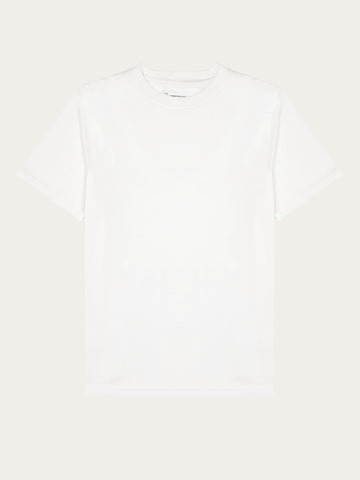 KnowledgeCotton Apparel - WMN Pima t-shirt T-shirts 1387 Egret