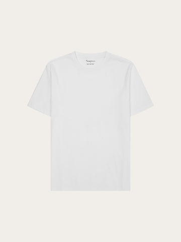 KnowledgeCotton Apparel - MEN Basic t-shirt T-shirts 1010 Bright White