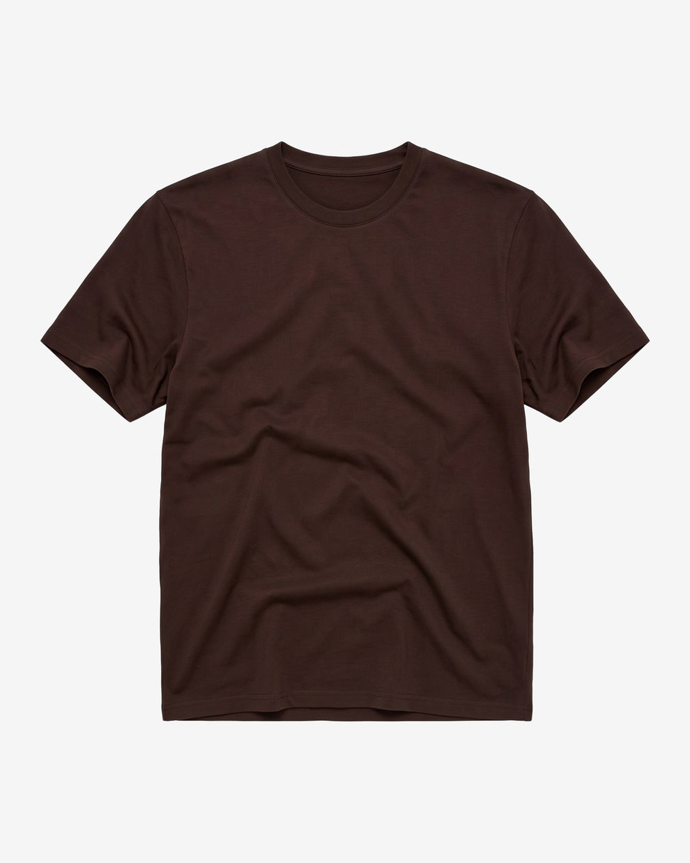 KnowledgeCotton Apparel - MEN Basic t-shirt T-shirts 1487 Chocolate Torte