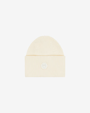 KnowledgeCotton Apparel - UNI Big rib beanie Hats 1387 Egret