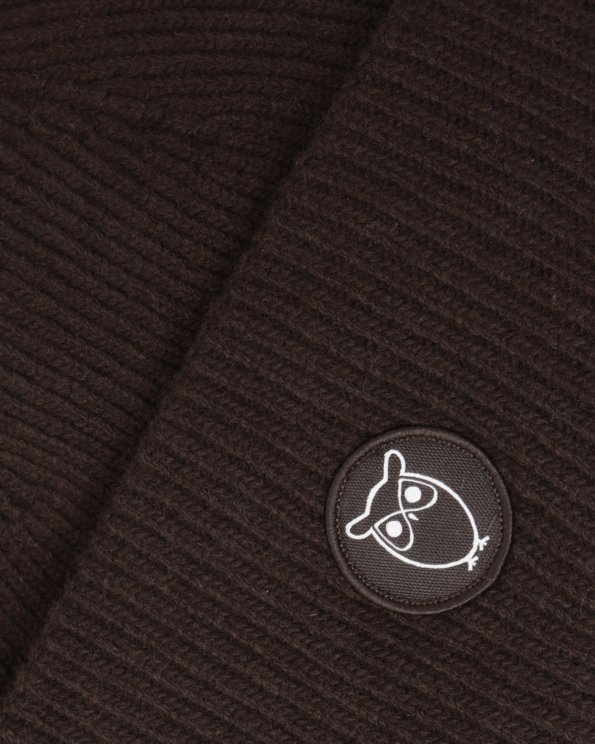KnowledgeCotton Apparel - UNI Big rib beanie Hats 1487 Chocolate Torte