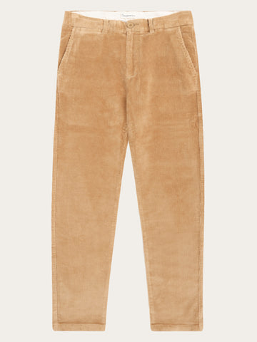 KnowledgeCotton Apparel - MEN CHUCK regular 8-wales corduroy chino pants Pants 1484 Apple Cinnamon