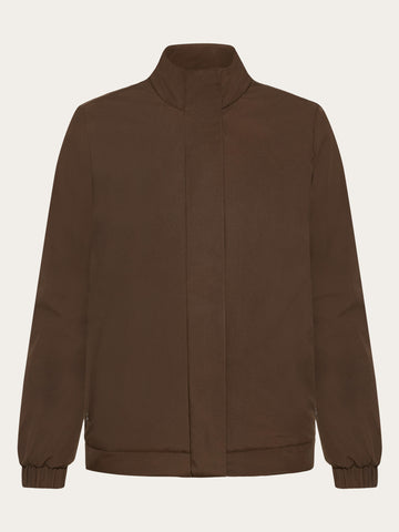 KnowledgeCotton Apparel - WMN CLIMATE SHELL™ short jacket - GRS/Vegan Jackets 1243 Demitasse (brown)