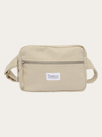 KnowledgeCotton Apparel - UNI Canvas bumbag - GOTS/Vegan Bags 1228 Light feather gray