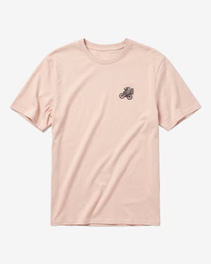 KnowledgeCotton Apparel - MEN Chest embroidery t-shirt T-shirts 1228 Light feather gray