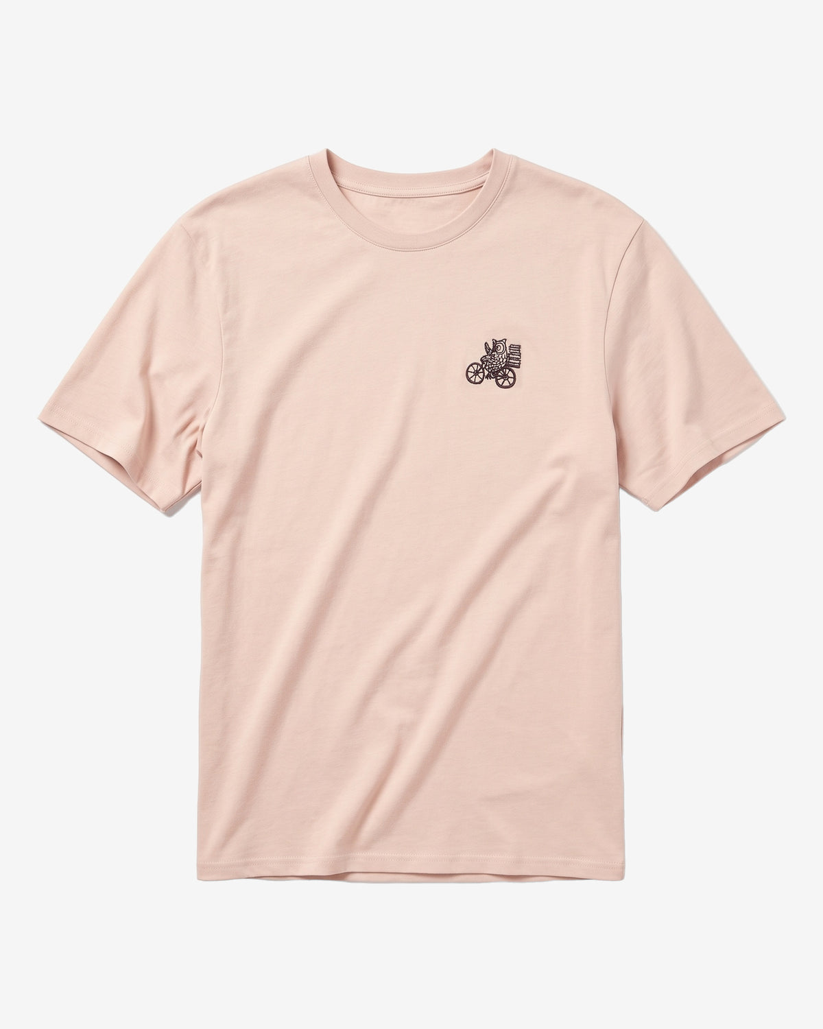 KnowledgeCotton Apparel - MEN Chest embroidery t-shirt T-shirts 1228 Light feather gray