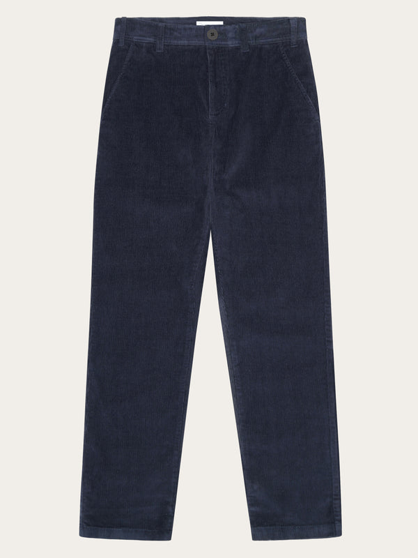 KnowledgeCotton Apparel - MEN Chuck regular corduroy pants Pants 1412 Night Sky