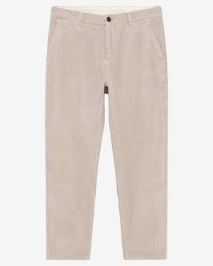 KnowledgeCotton Apparel - MEN Chuck regular corduroy pants Pants 1228 Light feather gray