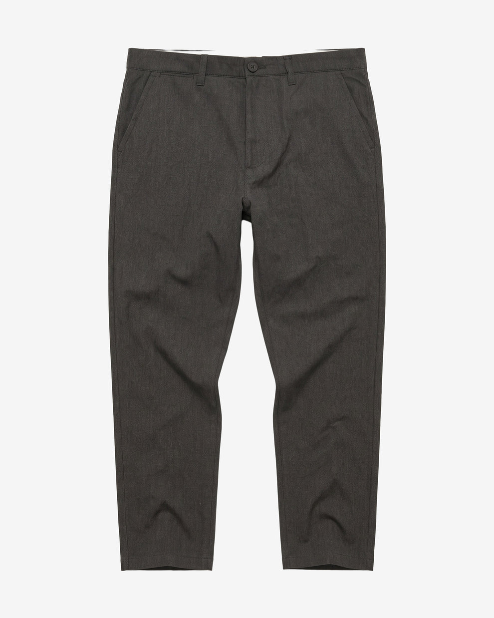 KnowledgeCotton Apparel - MEN Chuck regular herringbone pants Pants 1073 Dark Grey Melange