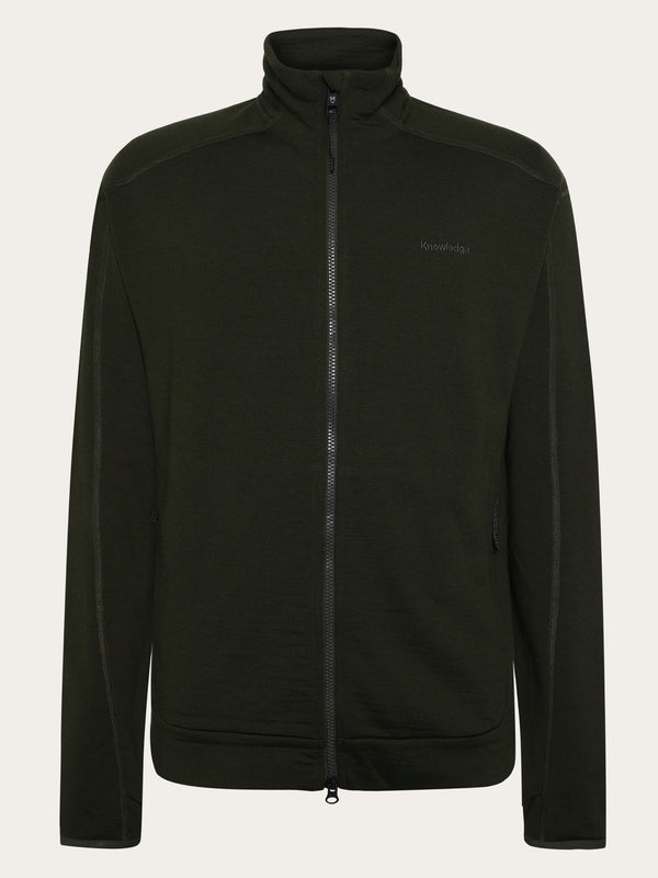 KnowledgeCotton Apparel - MEN Cleaver Wool 320 Fleece sweat - RWS Fleeces 1090 Forrest Night