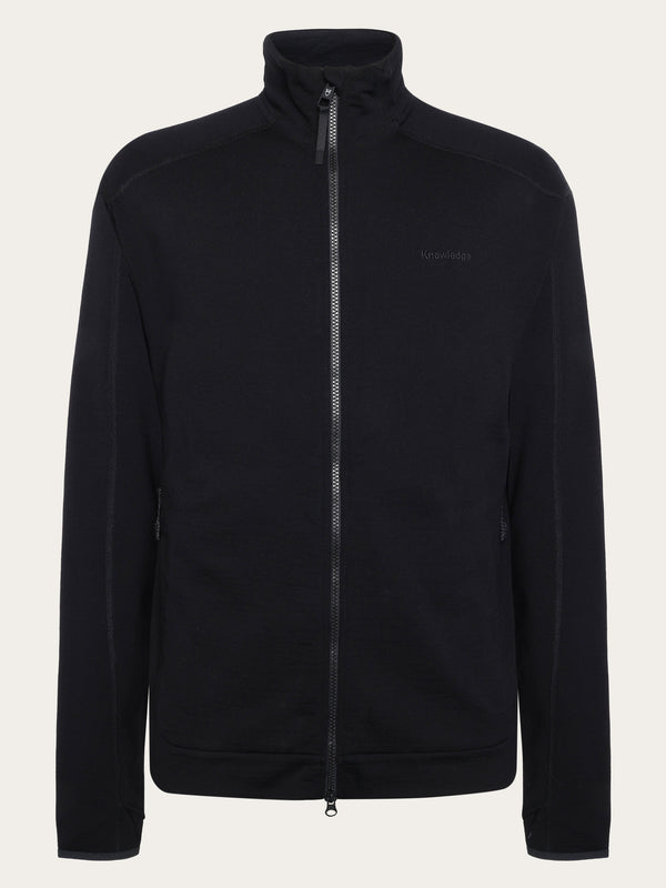 KnowledgeCotton Apparel - MEN Cleaver Wool 320 Fleece sweat - RWS Fleeces 1300 Black Jet
