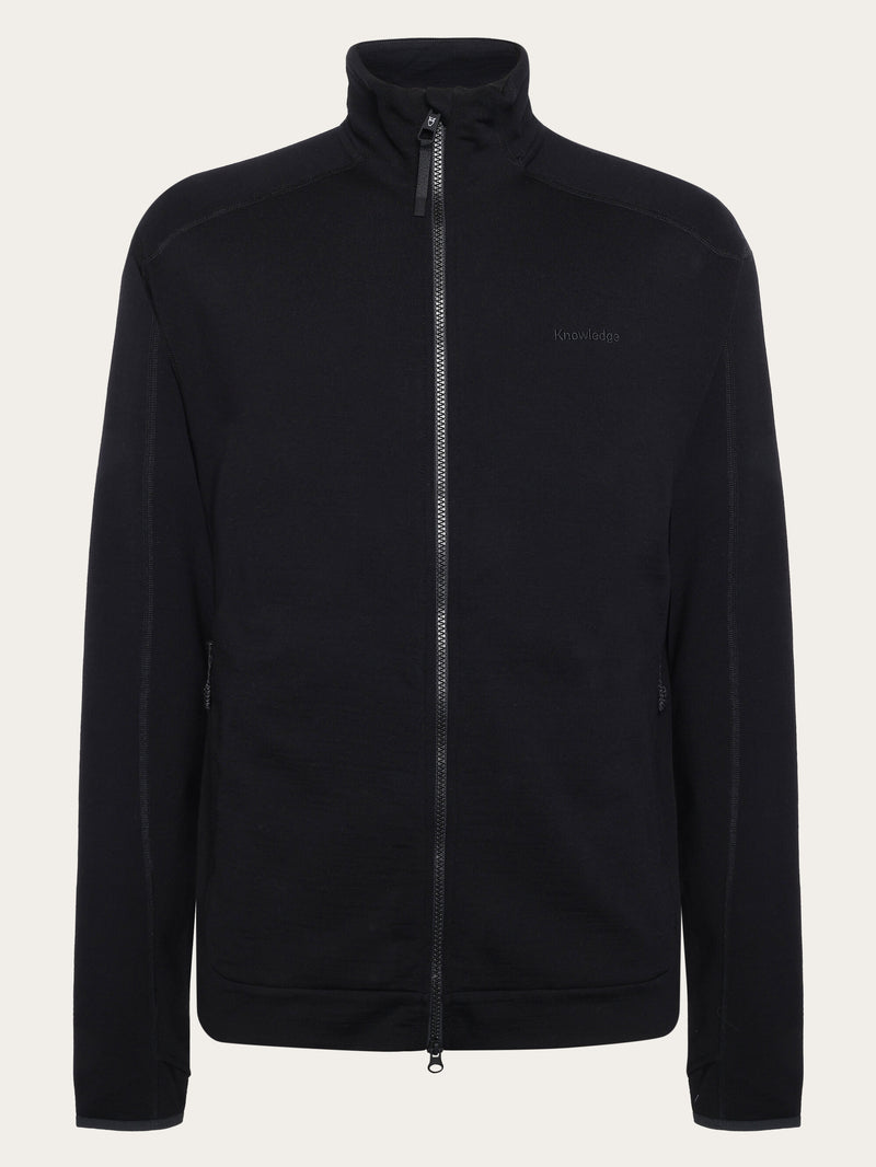 KnowledgeCotton Apparel - MEN Cleaver Wool 320 Fleece sweat - RWS Fleeces 1300 Black Jet