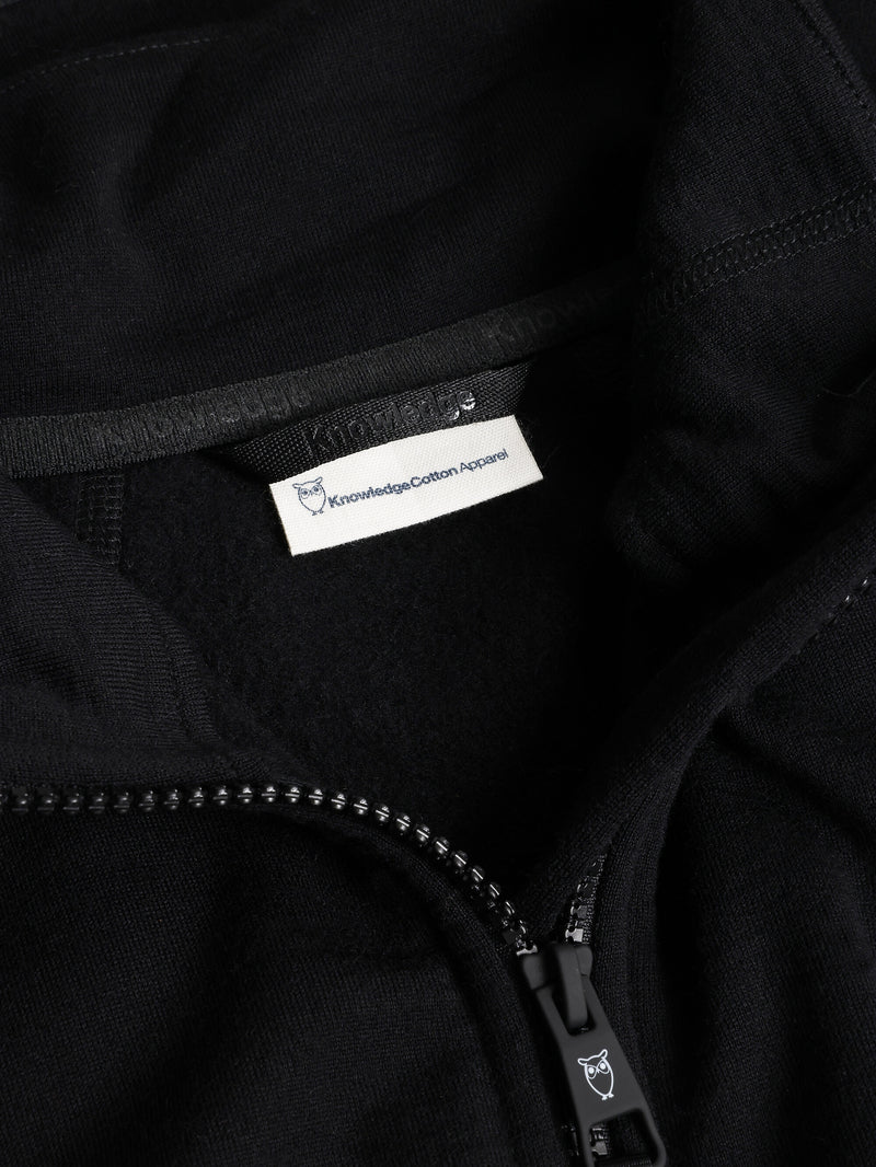 KnowledgeCotton Apparel - MEN Cleaver Wool 320 Fleece sweat - RWS Fleeces 1300 Black Jet