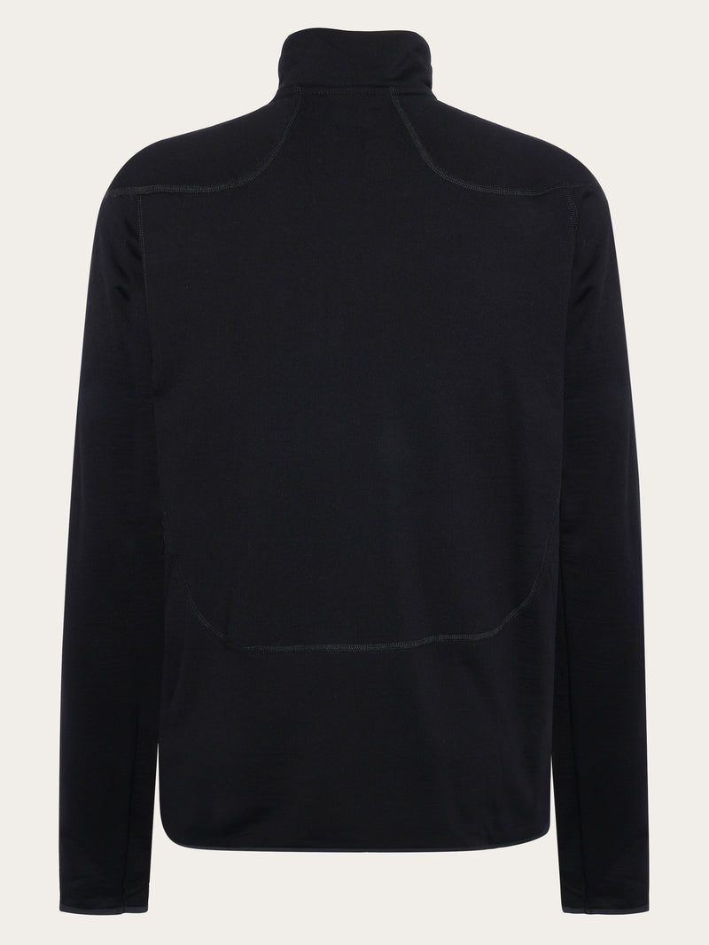 KnowledgeCotton Apparel - MEN Cleaver Wool 320 Fleece sweat - RWS Fleeces 1300 Black Jet