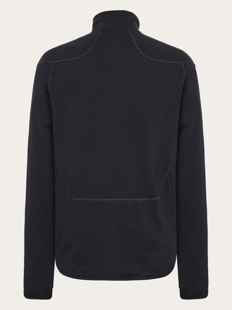 KnowledgeCotton Apparel - MEN Cleaver Wool 320 Fleece sweat - RWS Fleeces 1300 Black Jet