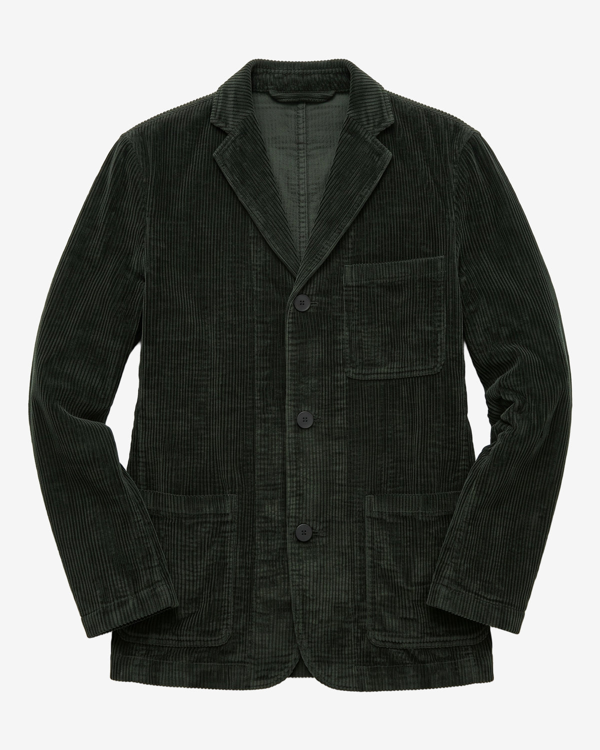 KnowledgeCotton Apparel - MEN Corduroy blazer Overshirts 1090 Forest Night