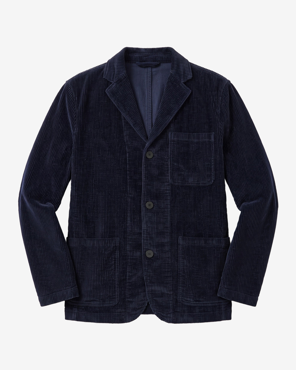 KnowledgeCotton Apparel - MEN Corduroy blazer Overshirts 1412 Night Sky