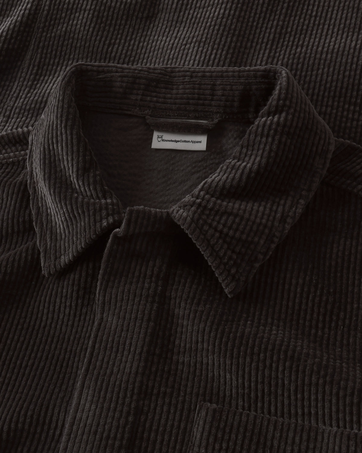 KnowledgeCotton Apparel - MEN Corduroy overshirt Overshirts 1487 Chocolate Torte