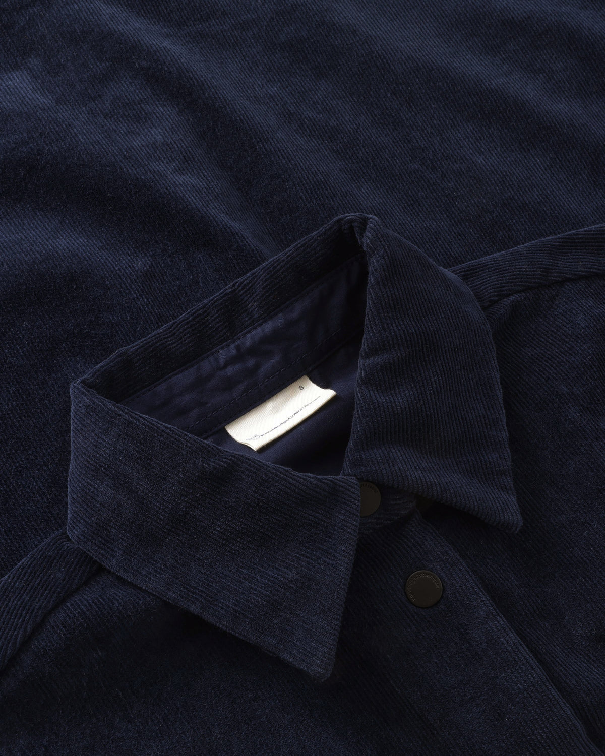 KnowledgeCotton Apparel - WMN Corduroy overshirt Overshirts 1412 Night Sky