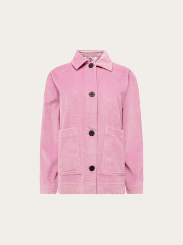 KnowledgeCotton Apparel - WMN Corduroy overshirt Overshirts 1503 Orchid Haze