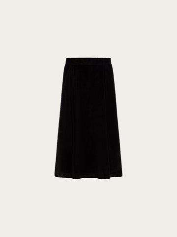 KnowledgeCotton Apparel - WMN Corduroy skirt Skirts 1300 Black Jet