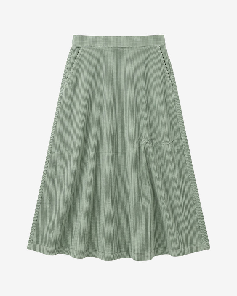 KnowledgeCotton Apparel - WMN Corduroy skirt Skirts 1396 Lily Pad