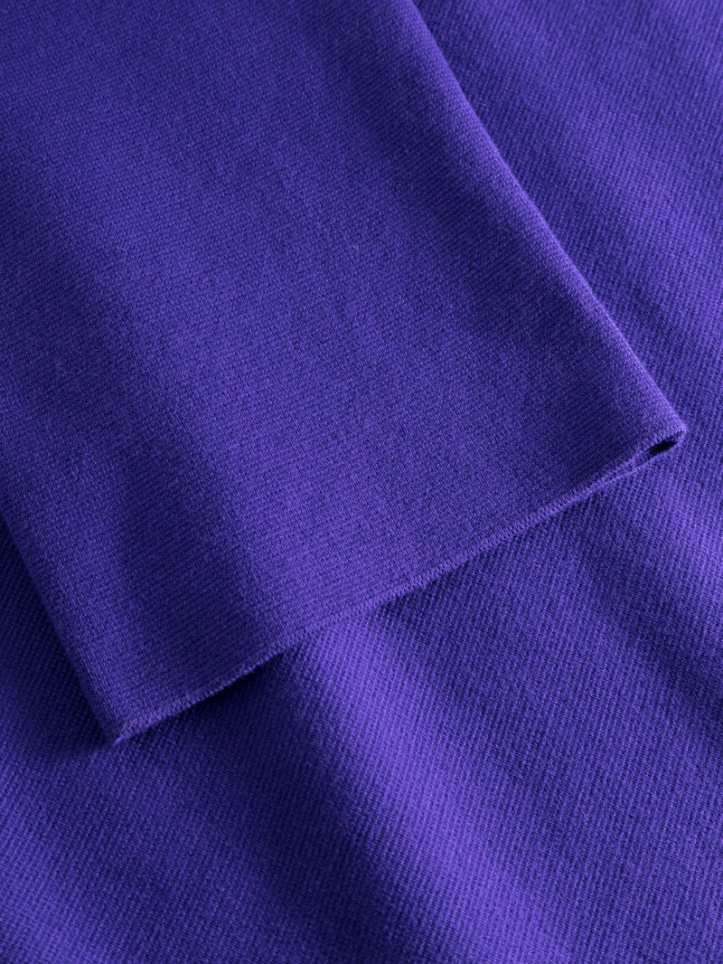 KnowledgeCotton Apparel - WMN Cotton high neck knit Knits 1416 Deep Purple