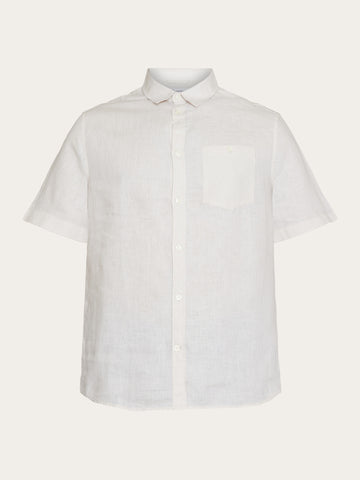 Aueoeo Short Sleeve Shirts for Men Fashion Cotton Linen Shirt