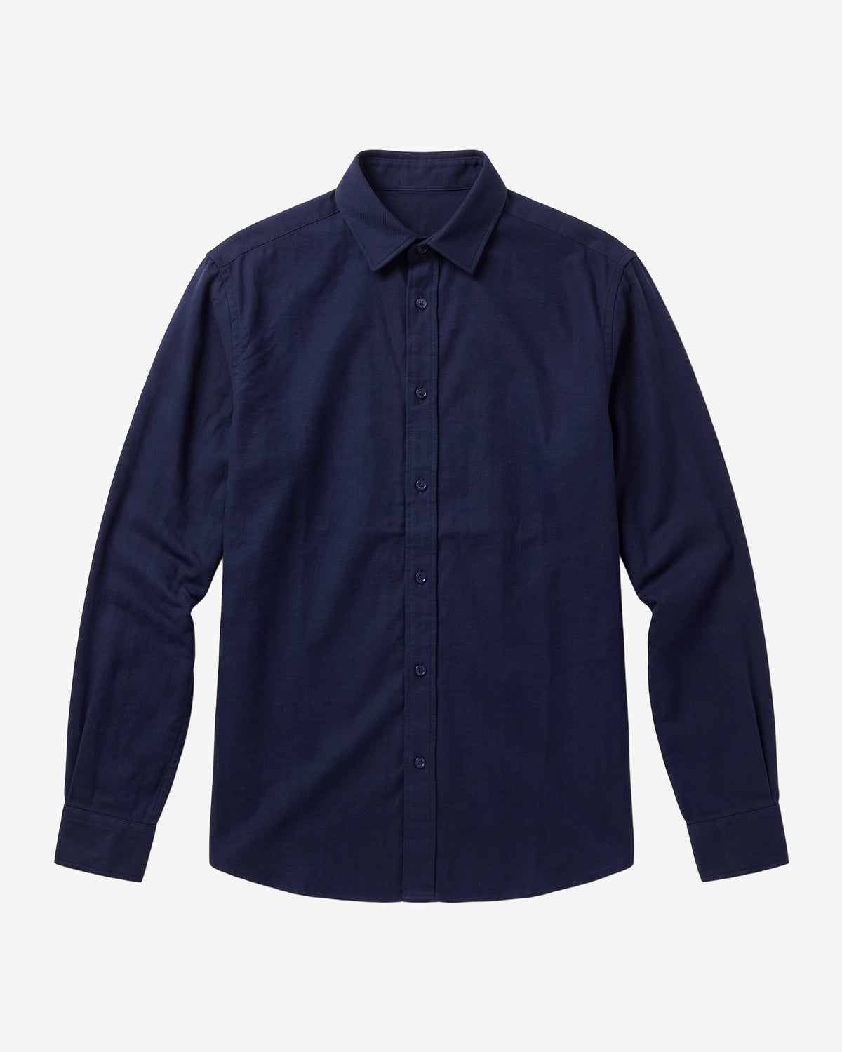 KnowledgeCotton Apparel - MEN Dune regular merino shirt Shirts 1412 Night Sky